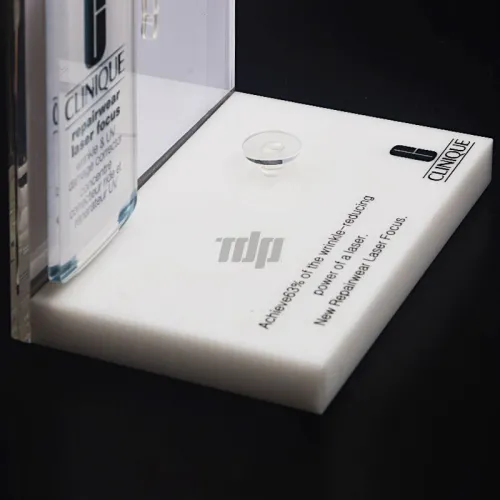 C1002 Clinique-Style Skincare Acrylic POS Countertop Display Stand