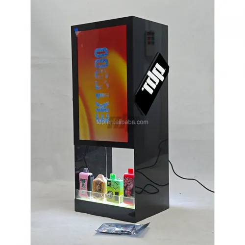 S1025 Large-Screen Acrylic E-Cigarette Display Stand for Tobacco Shop New Product Promotion
