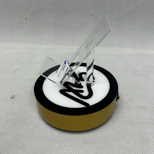 custom Round Countertop LED Vape Display 