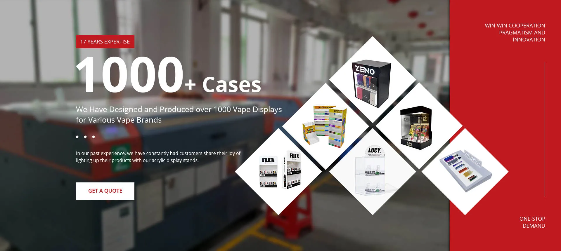 custom acrylic display solution