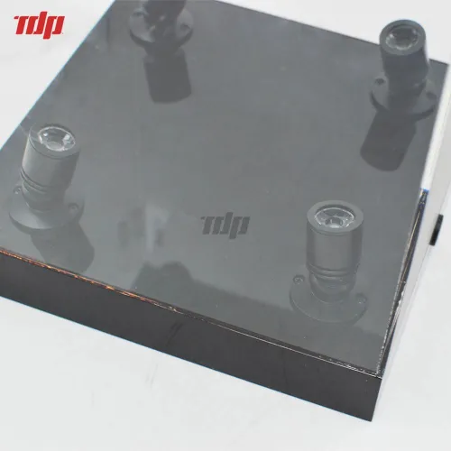 Custom Acrylic LED Light Rear Mirror Rotating Figure Case