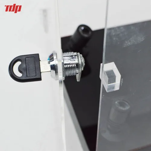 Custom Acrylic LED Light Rear Mirror Rotating Figure Case