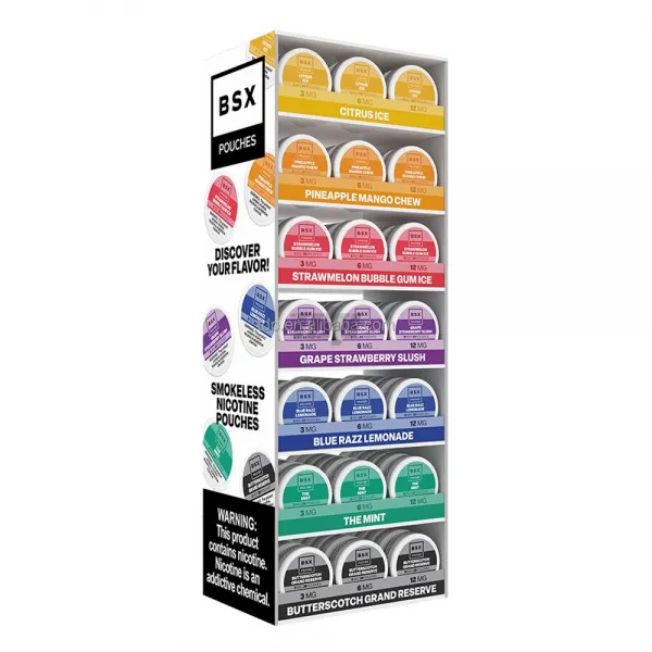 S1022 Custom Acrylic Smokeless Tabacco Display with Drawer Compartment