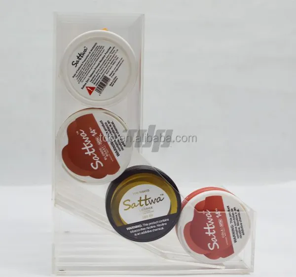 S1021 Portable Sliding-Access Acrylic Nicotine Pouch Display Stand