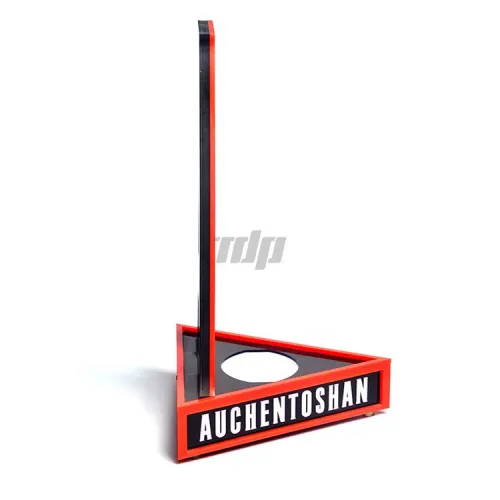 Branded liquor display rack (Auchentoshan logo)