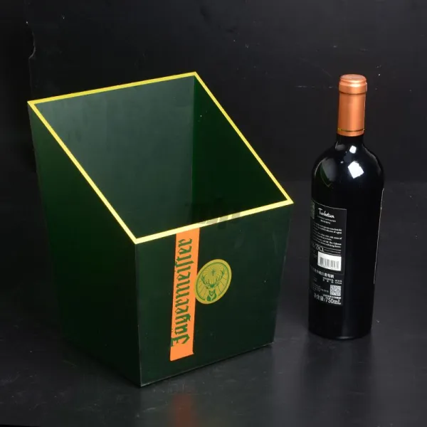 W1007 Premium Acrylic Wine Storage Box & 750ml Wine Bottle Set