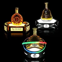 W1008 LED Light Up Custom Liquor Bottle Display Stand