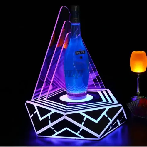 W1008 LED Light Up Custom Liquor Bottle Display Stand