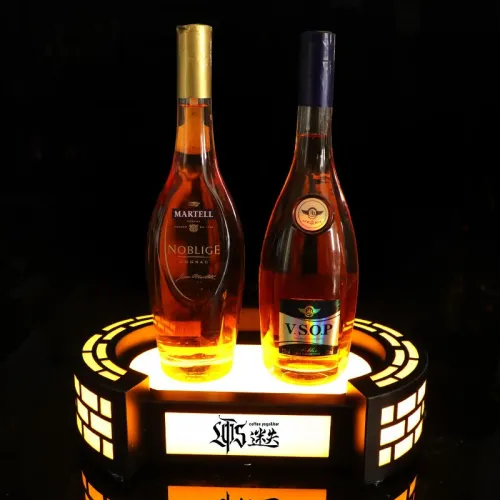 W1008 LED Light Up Custom Liquor Bottle Display Stand