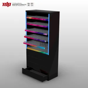 S1042 Illuminated Tobacco Display Rack – LED Lighted Retail Shelf for Convenience Stores