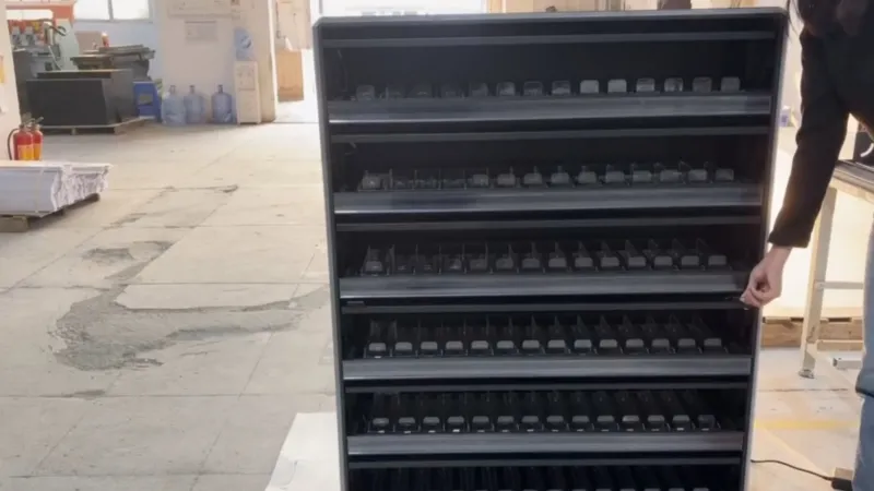 Tobacco-Compliant LED Cigarette Display Rack | Secure Locking Drawers & Sync Lighting for Retail