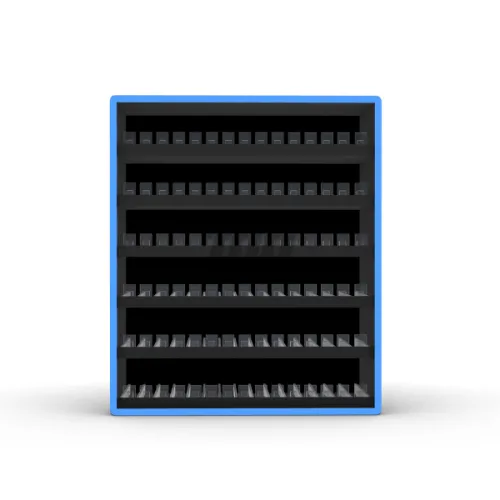 S1043 Compliant LED-Lit Tobacco Display Rack with Linked Doors - Heavy Duty Metal Floor Standing Cigarette Shelf