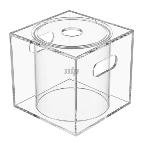 TERMEIN Display clear acrylic hookah display box with carry handles