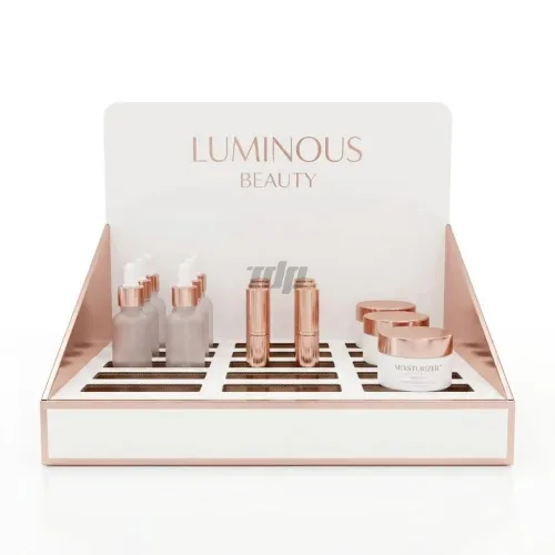 C1009 Eco Foldable Cardboard Cosmetic Display Stand