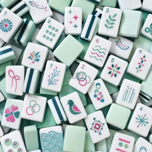 Art pattern custom American mahjong tiles