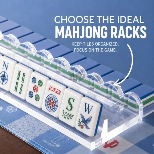 Clear acrylic American mahjong rack
