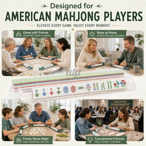 Mahjong racks for American Mahjong players