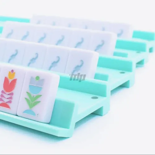 Light green acrylic American mahjong racks