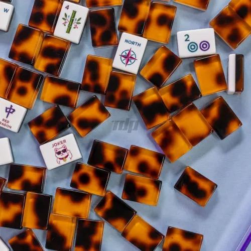 Tortoise pattern acrylic custom American Mahjong tiles