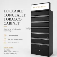 Custom Floor-Standing Cigarette Display Cabinet
