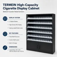 Custom Behind-Counter Cigarette Display Cabinet
