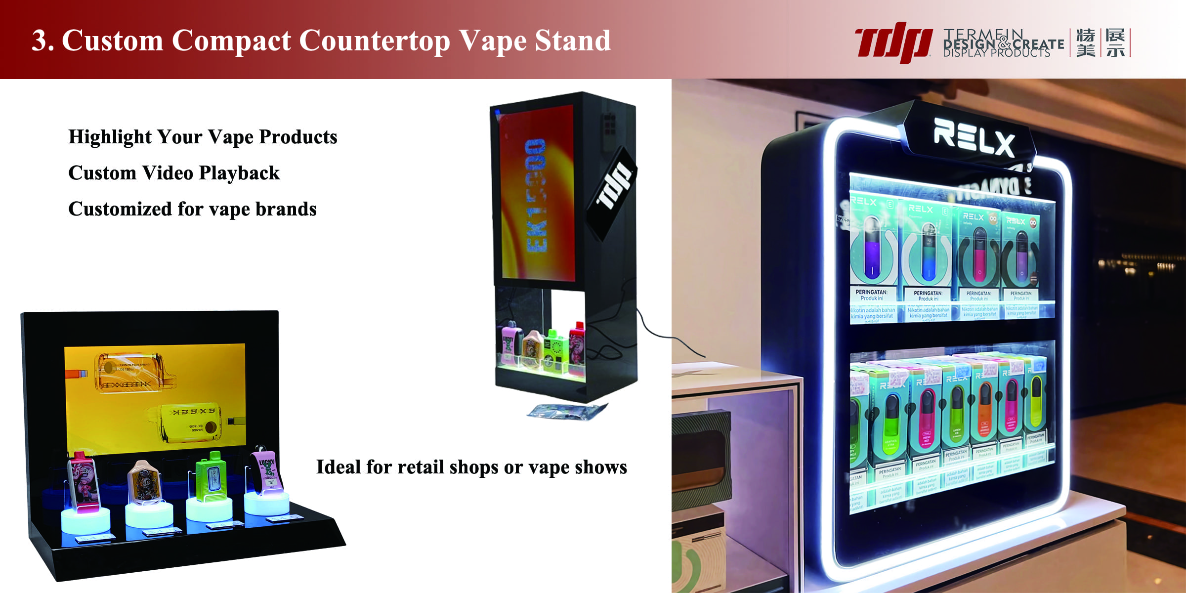 Top 6 Vape Display Stands for Vape Brand