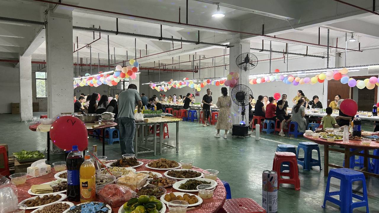 Celebrating Mid-Autumn Festival and National Day: Dinner at Our Chinese Retail Display Rack Customization Factory