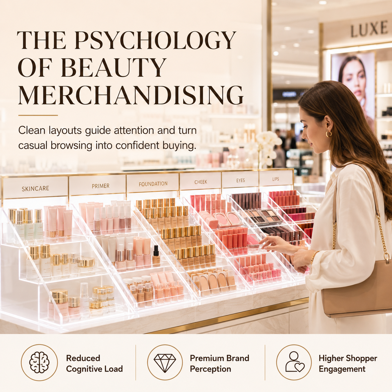 Psychology Behind Effective Cosmetic Product Display in Retail Stores