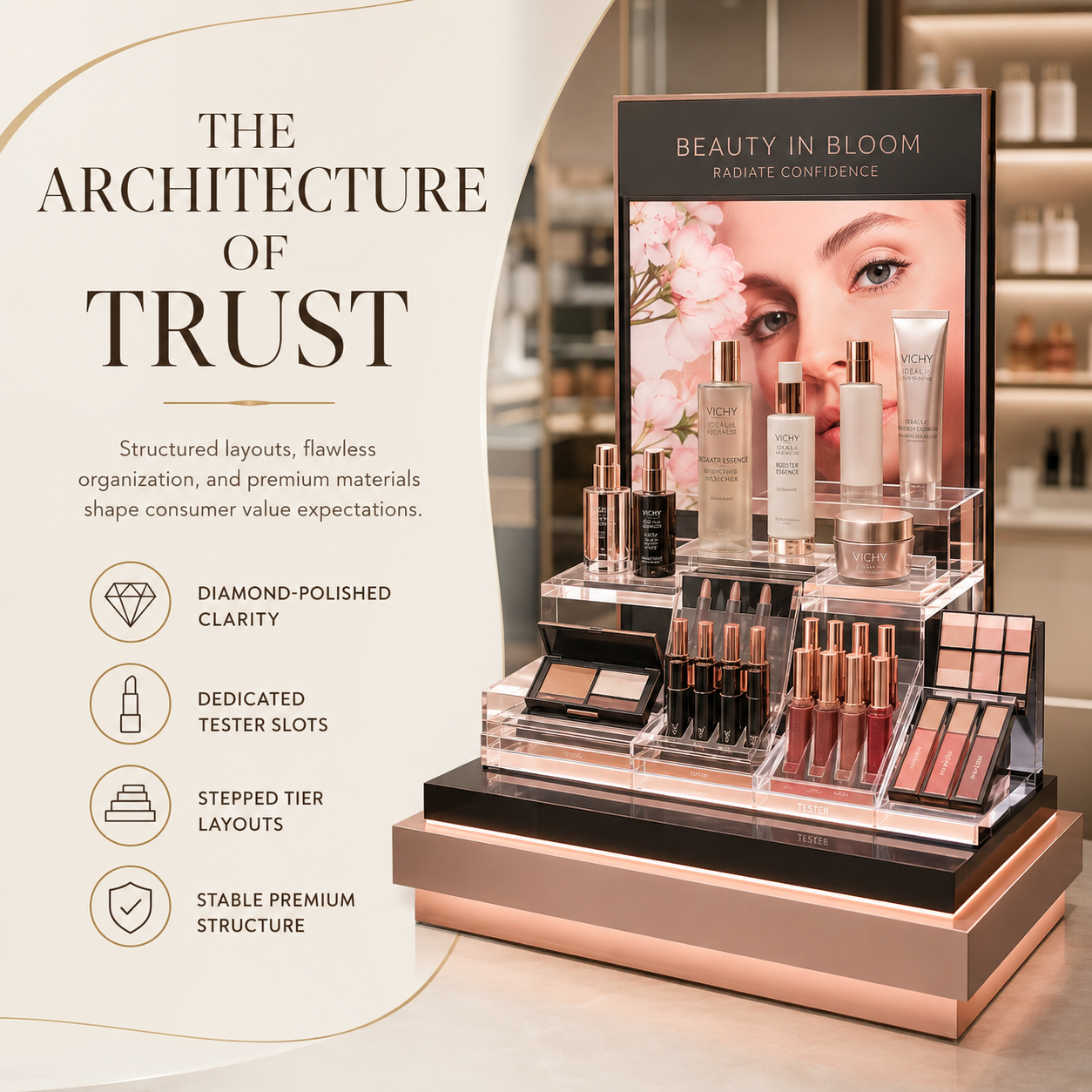 Why Premium Cosmetic Displays Improve Brand Value Perception