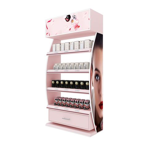 Multi-Category Beauty Product Display System Design
