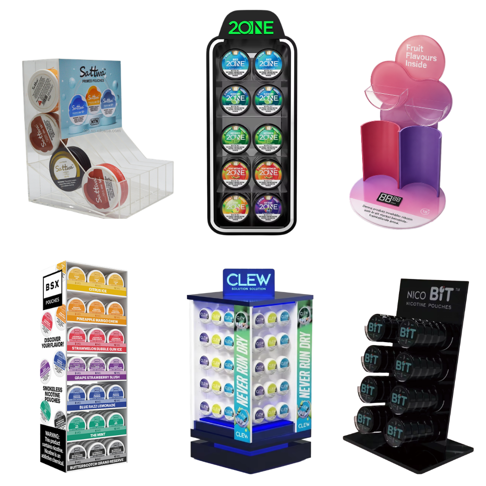 How Custom Nicotine Pouch Displays Strengthen In-Store Brand Recognition