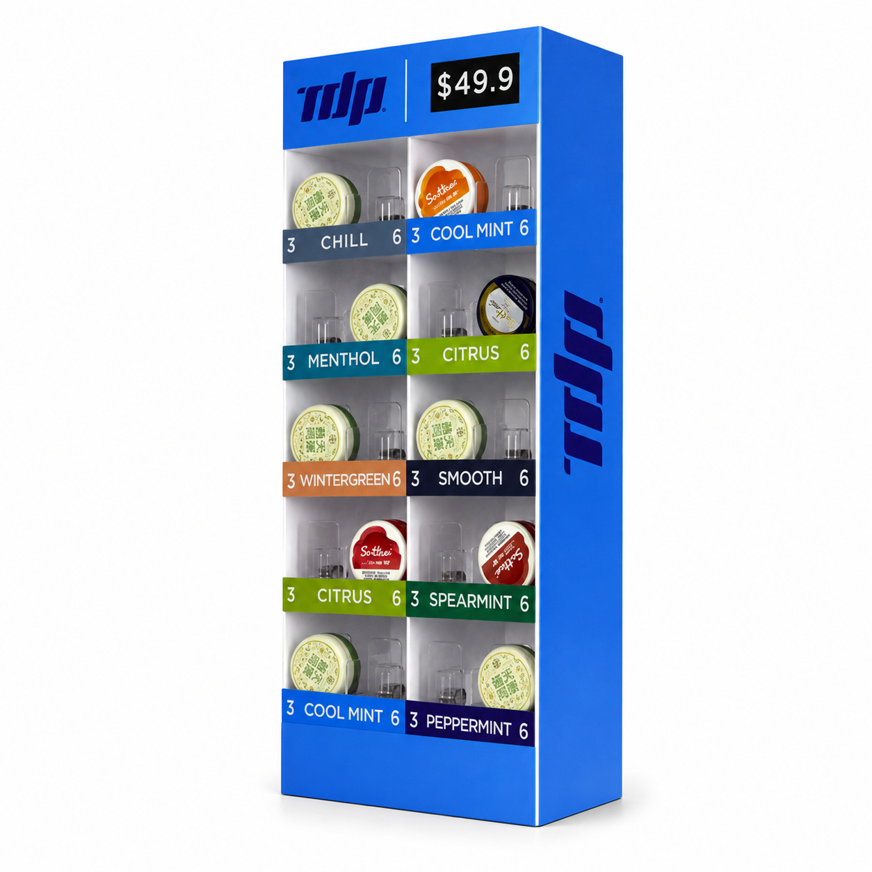 Price Labels, Flavor Markers and Strength Indicators Belong in the Display Design