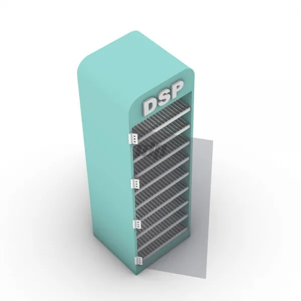 Free-Standing Cigarette Display Unit for Convenience Stores